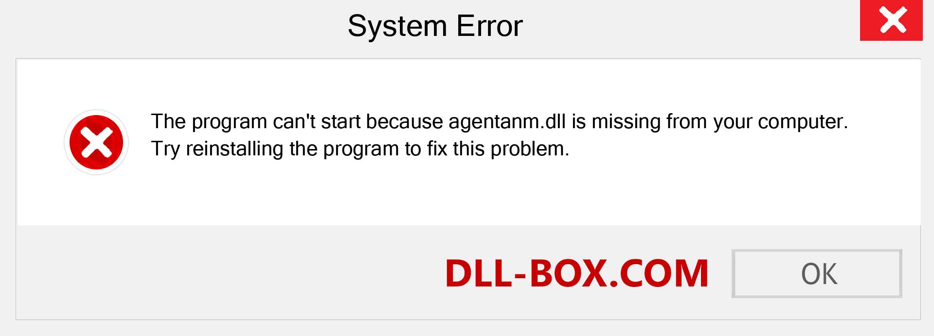  agentanm.dll file is missing?. Download for Windows 7, 8, 10 - Fix  agentanm dll Missing Error on Windows, photos, images